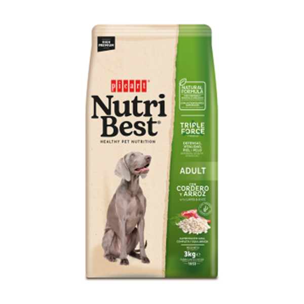NUTRIBEST ADULT LAMB &amp; RICE 3KG