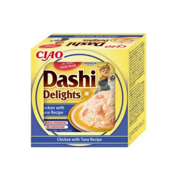 Churu Cat Dashi Delight Pollo y Atún 6ud.063551.-