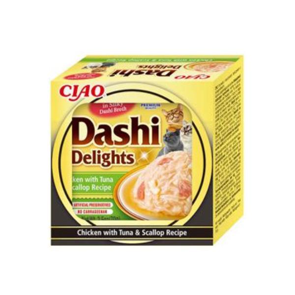 Churu Cat Dashi Delight Pollo-Atún-Vieira 6ud.063553.-