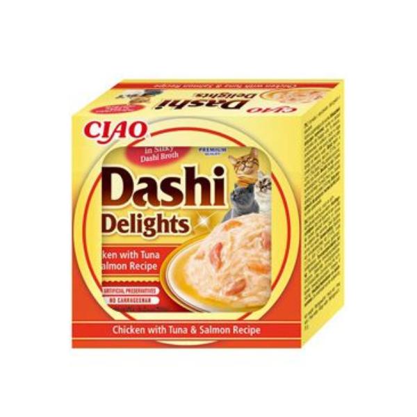 Churu Cat Dashi Delight Pollo-Atún-Salmón 6ud.063552.-
