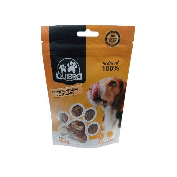 Q.FILETES DE VENADO Y CARTILAGO 100GR.QBP0128/1