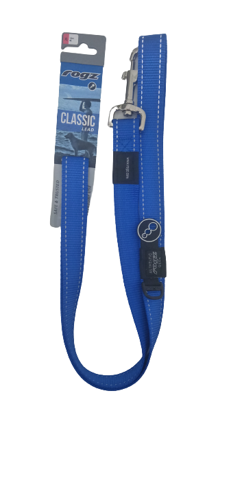 ROGZ CORREA CLASSIC AZUL S 1,8m HL14-B