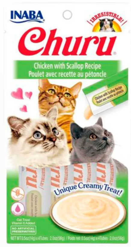 CHURU RECETA DE POLLO Y VIEIRA CAJA 12 uds.-