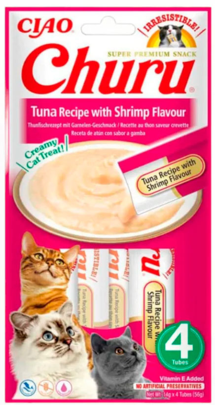 CHURU RECETA DE ATUN Y GAMBA CAJA 12 uds.-