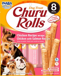 [8859387701374] CHURU DOG ROLLS POLLO Y SALMON 8P CAJA 8 uds.DESCATALOGADO