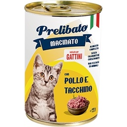 [8056736751688] Q.PRELIBATO GATO KITTEN  POLLO PAVO 400Gr.
