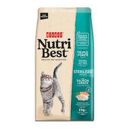 [8436011151882] NUTRIBEST CAT ADULT STERILISED SALMON &amp; RICE 2KG