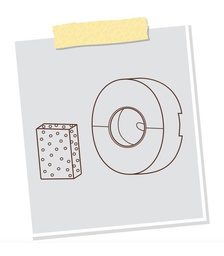 [8437008253442] Filtro recambio Twinbee fuente Pack 5ud.TBFTE-P200