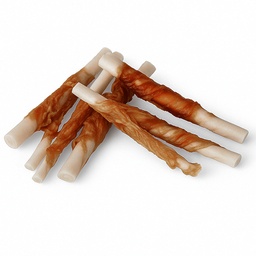 [9508947399252] Q.Palo de cuero crudo de Pato QBH016-Precio 1ud-Bolsa 44ud.18cm