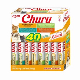 [4262365731432] Churu Cat Variedades POLLO-40Tubos.Caja Naranja.063507.DESCATALOGADO